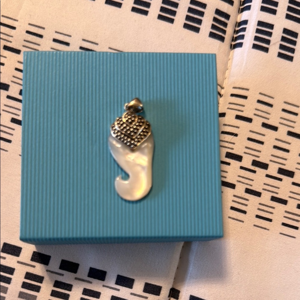 Sterling Silver and Mother of Pearl Pendant